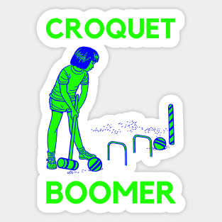 Croquet Boomer Sticker